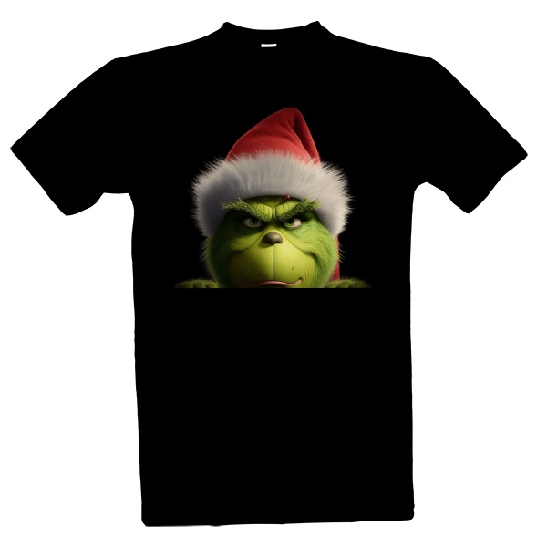 T-shirt grinch as a splash of paint