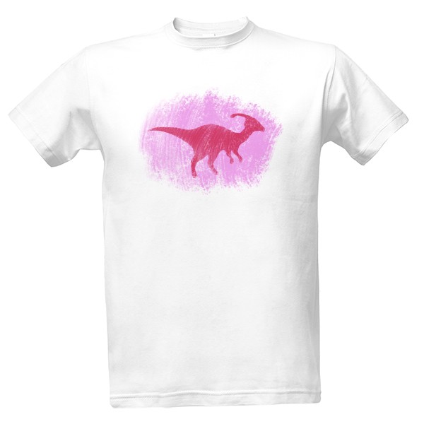 T-shirt Parasaurolophus - red