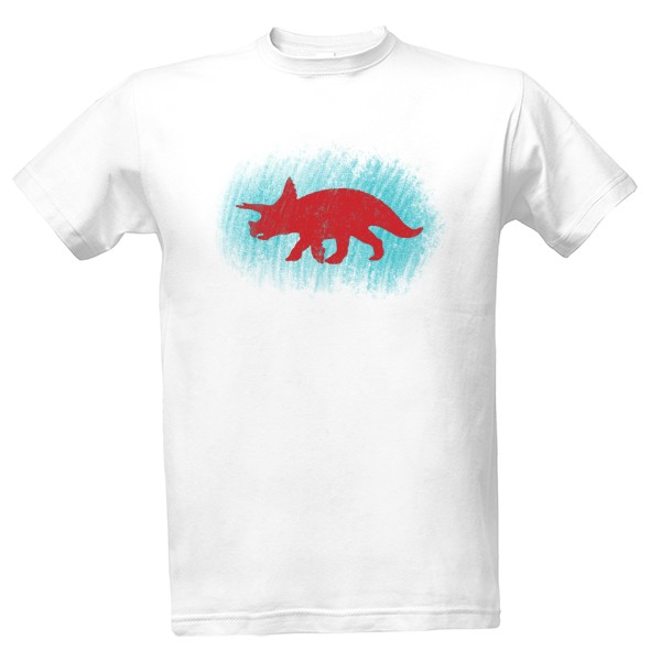 Tričko s potiskem Triceratops
