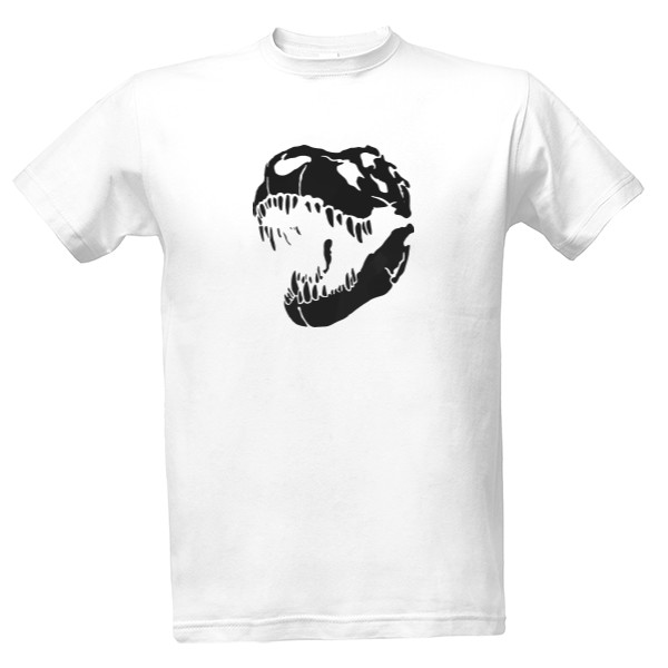 T-shirt Trix the T-Rex - Skull - Black