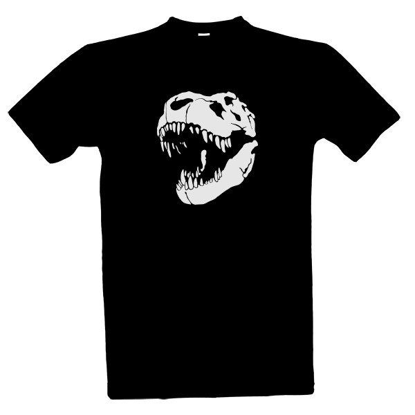 T-shirt Trix the T-Rex - Skull - White